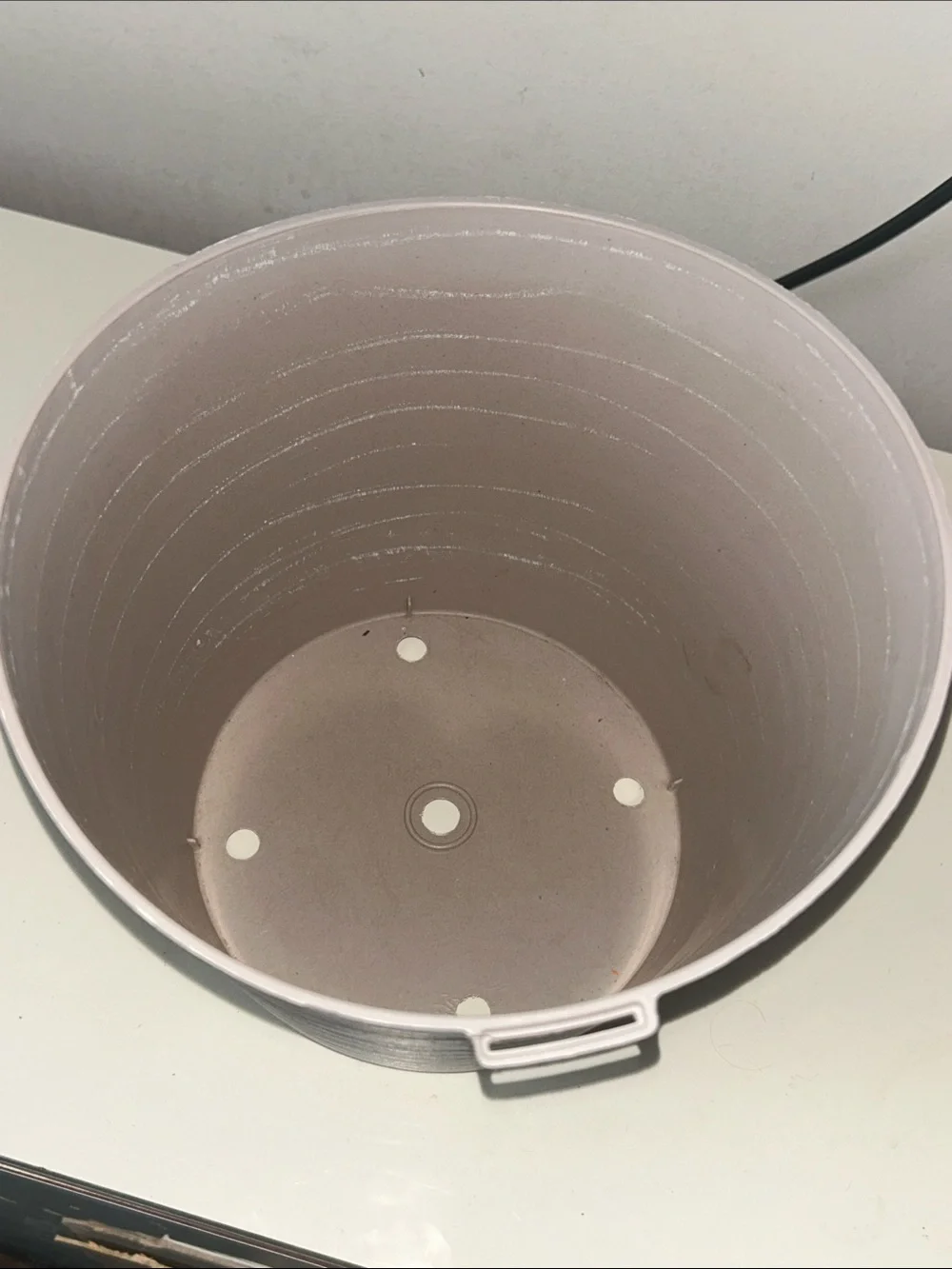 Home Accents Neutral Taupe Round Decorative Planter